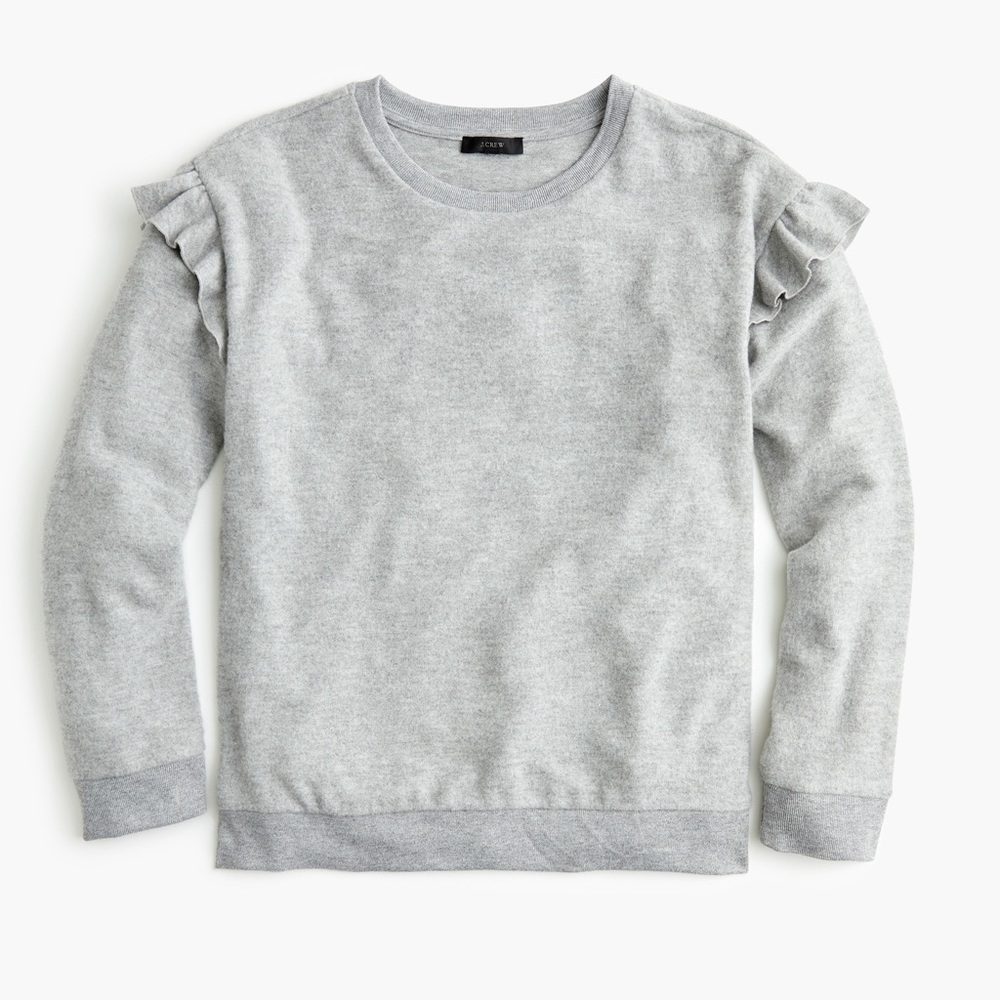 J.Crew Supersoft Sweater with Ruffles